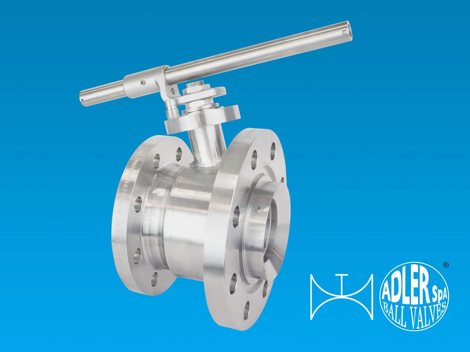 Adler FA8 DN100 BALL VALVES WITH 15° INCLINED STEM BOTTOM EXECUTION TYPE