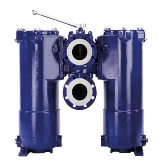 Bollfilter Duplex Type 2.05.5 Double filter with spheroidal graphite cast iron housing and plug switchover for large volume flows