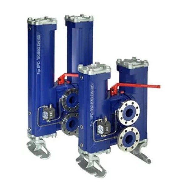 Bollfilter Duplex Type BFD Cast filter with ball changeover valve