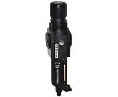Norgren B72G-2AK-AL1-RFN Excelon filter/regulator, 1/4 PTF, 0.3-4 bar, automatic drain, 5µm filter element, without gauge